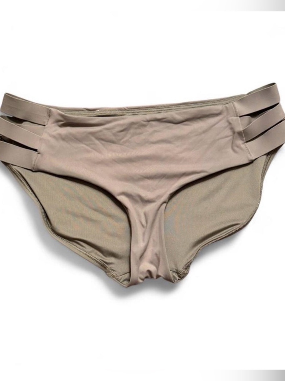 Athleta Olive Swim Bottoms with Subtle Low-Rise Cut